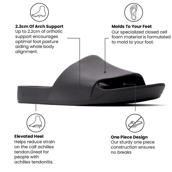 Arch Support Slides - Classic - Black - Image 3